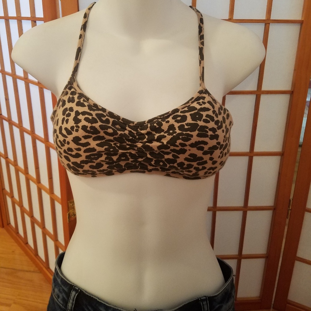 Leopard bra top